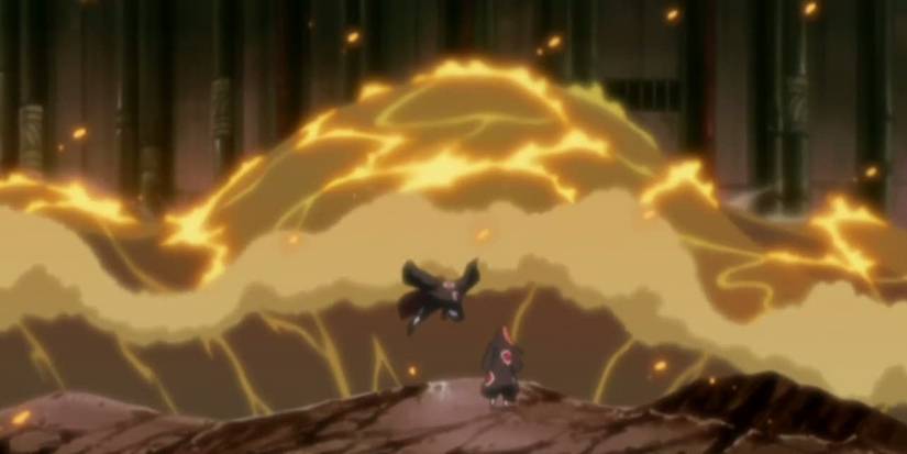 Jiraiya using Bath of Boiling Oil