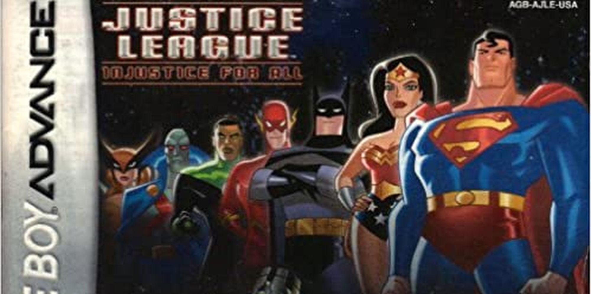 Justice League Injustice For All GBA Game Manual Cropped