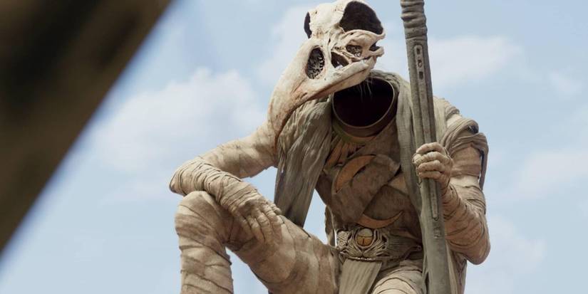 Khonshu Kneeling While Holding Staff 