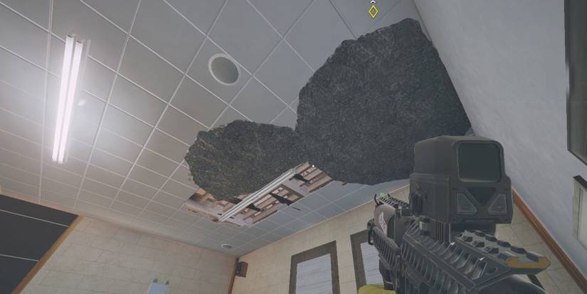 Kiba Barrier deployed on top of a cieling