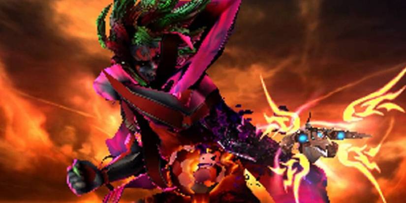 Hades battling Pit in the Great Sacred Treasure in Kid Icarus Uprising