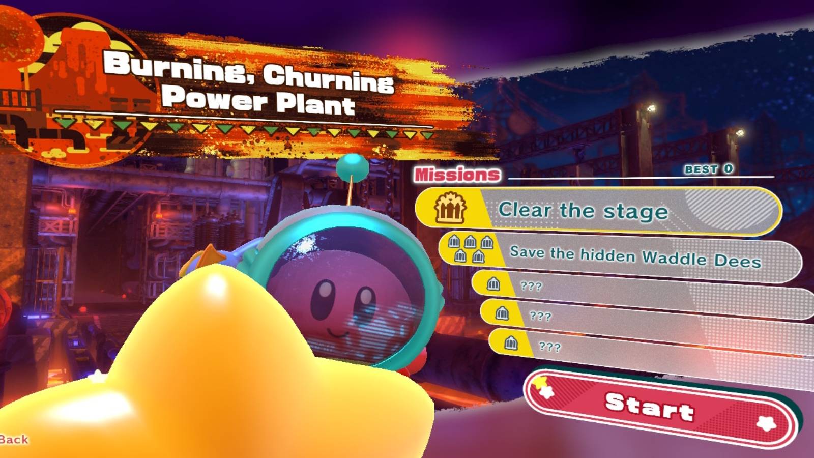 Kirby and the Forgotten Land- Burning, Churning Power Plant 1