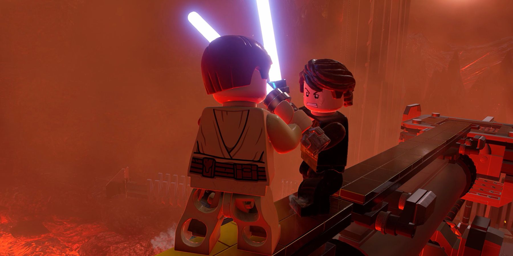 LEGO Star Wars: The Skywalker Saga Obi Wan and Anakin lightsaber duel