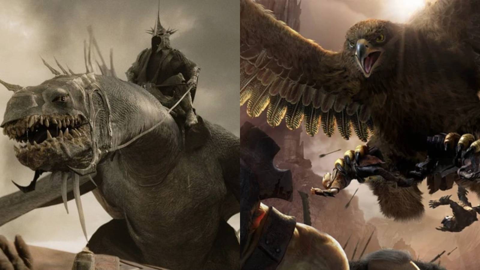 LOTR Eagles and fell beast