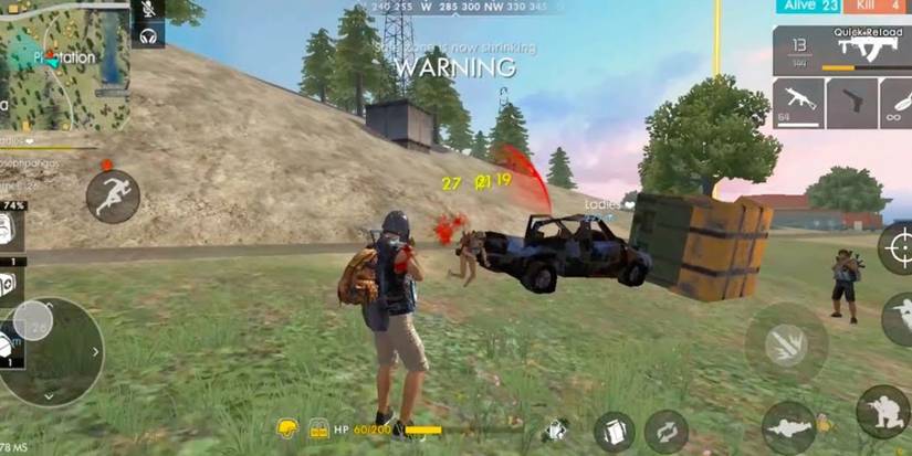 Launching a surprise attack at an opponent