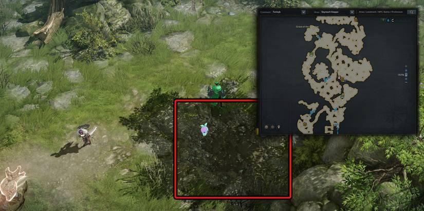 Lost Ark - Caspiel Spawn Location In-Game and On Minimap