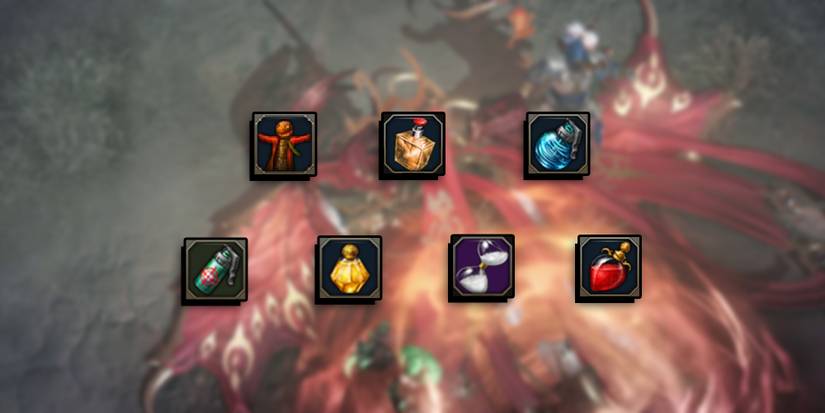 Lost Ark - Consumable PNGs Overlaid On Image Of Defeated Alberhastic