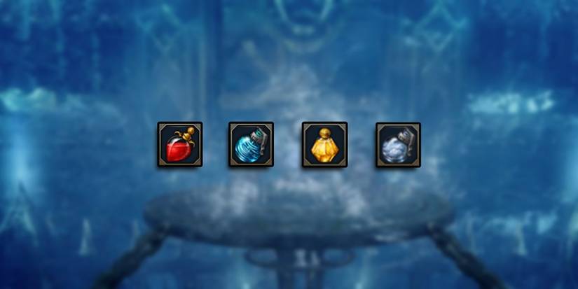 Lost Ark - Consumables For Alaric's Sanctuary Overlaid On Blurred Image Of Arcedon Boss cropped