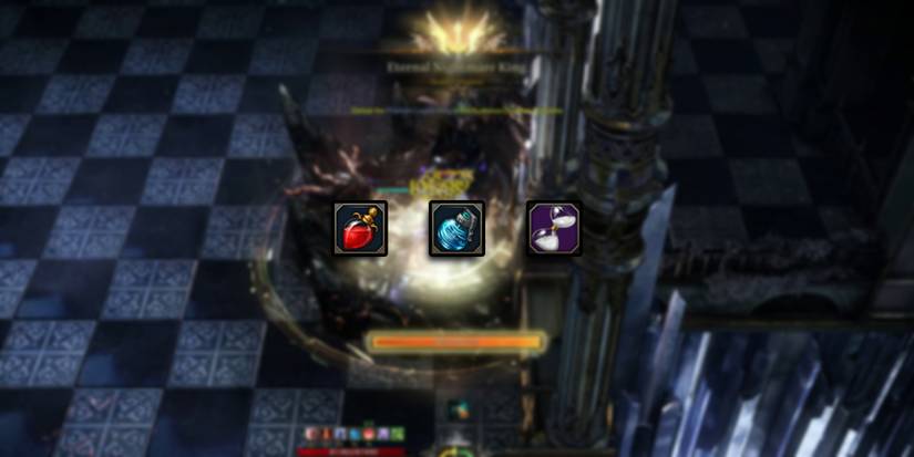 Lost Ark - Consumables Overlaid On Image Of Hall of the Twisted Warlord