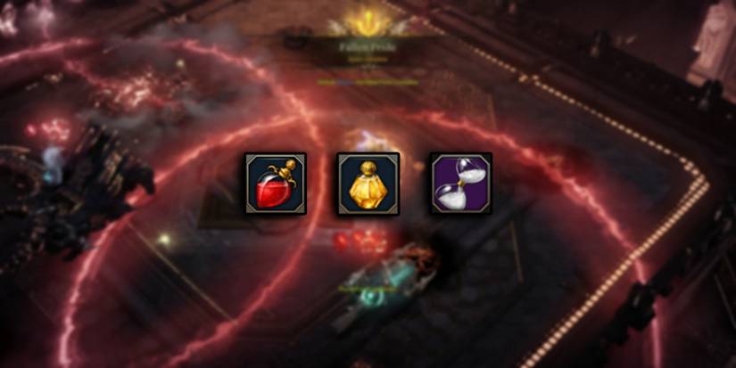 Lost Ark - Consumables To Bring On Forge Of Fallen Pride Overlaid On Image Of Mid Boss-Fight