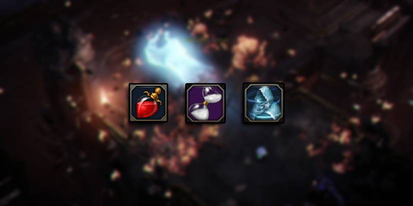 Lost Ark - Consumables To Bring PNGs Overlaid On Image Of Fighting Mobs In Road Of Lament