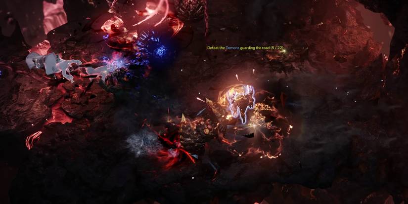 Lost Ark - Defeat The Demons Guarding The Road Phase, Fighting Mobs