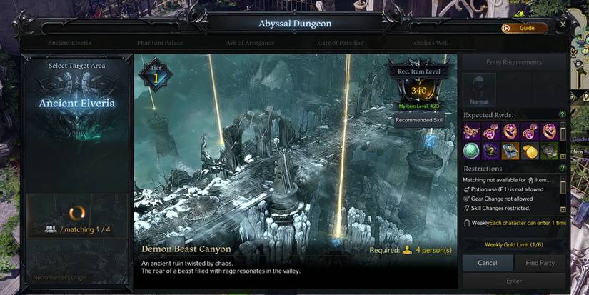 Lost Ark - Queuing Up For Demon Beast Canyon