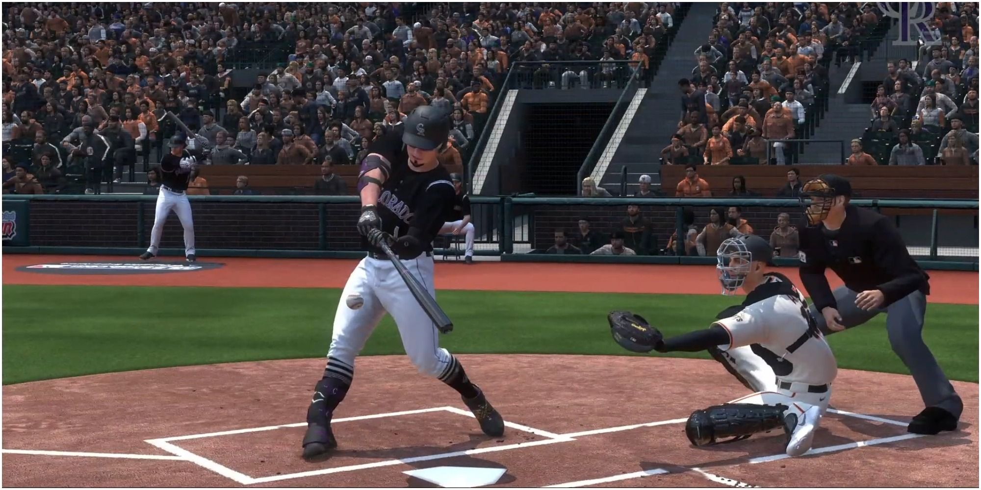 MLB The Show 22 Camera Angle On A Home Run Swing