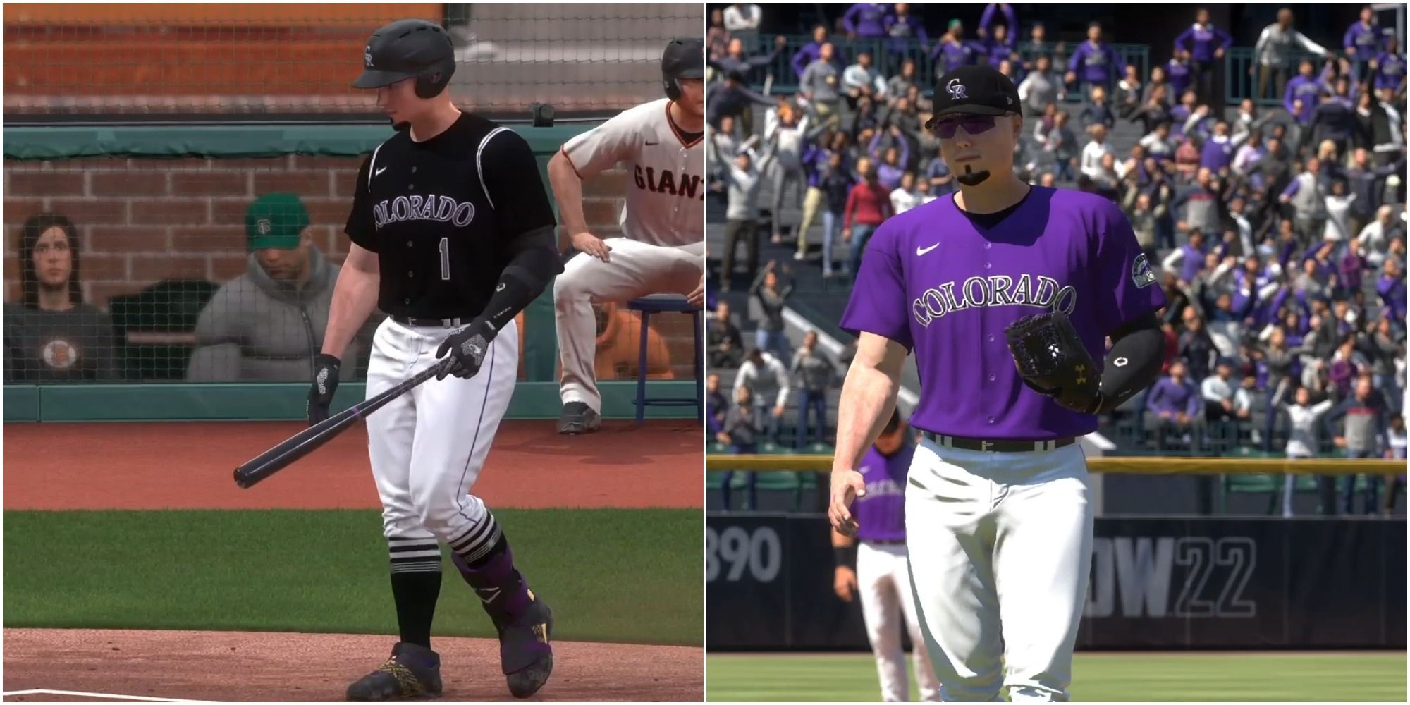 MLB The Show 22 Equipment Guide Collage