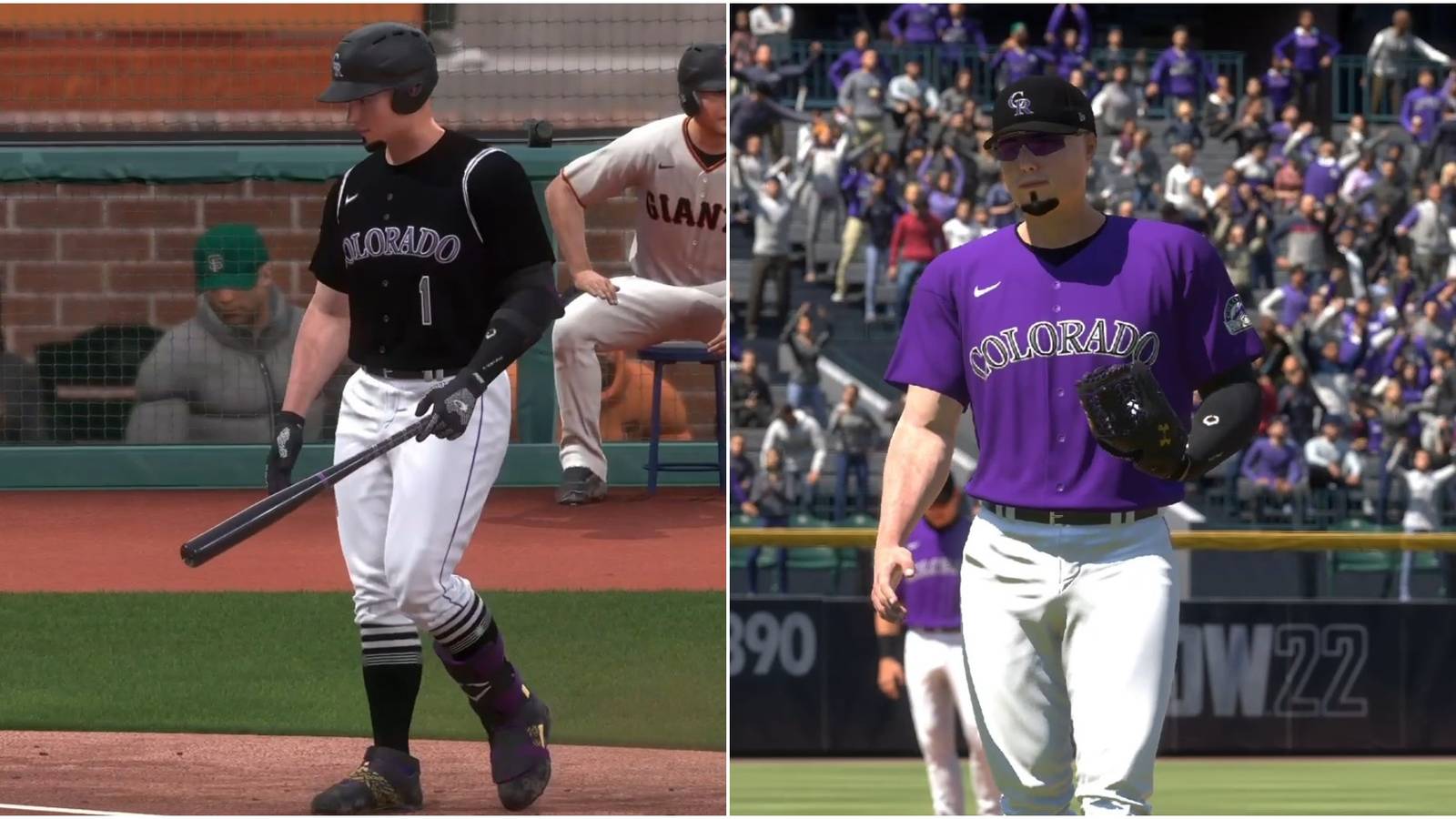 MLB The Show 22 Equipment Guide Collage