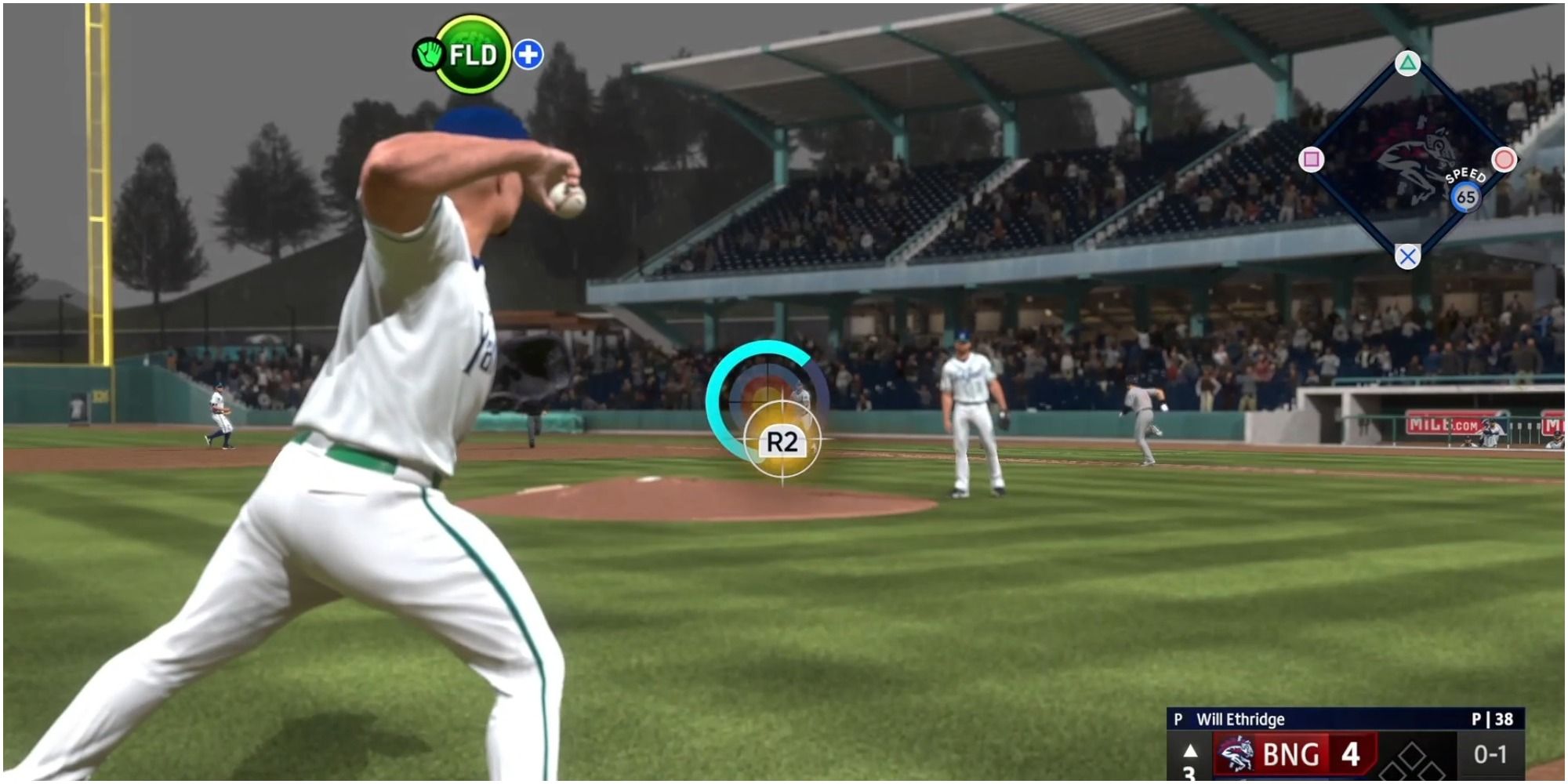 MLB The Show 22 Fielding A Drag Bunt In RTTS