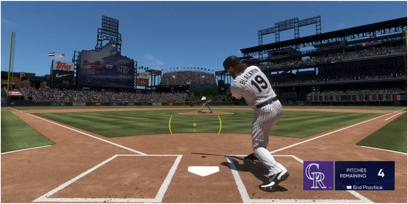 MLB The Show 22 Hitting A Home Run With Blackmon Using Zone Hitting