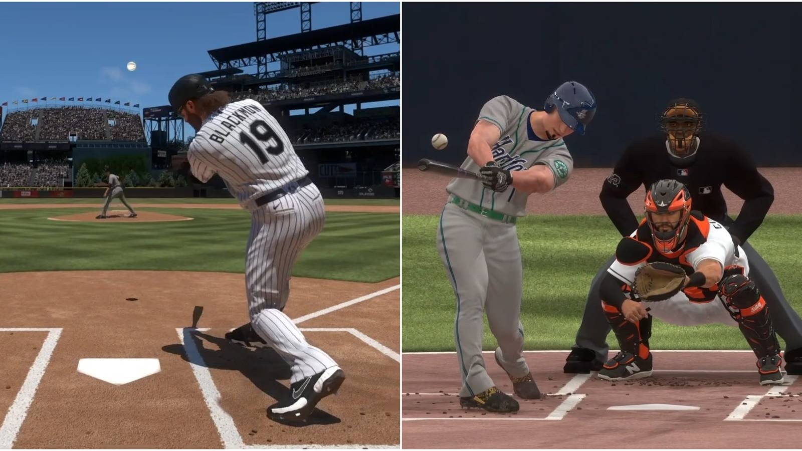 MLB The Show 22 Hitting Settings Guide Collage