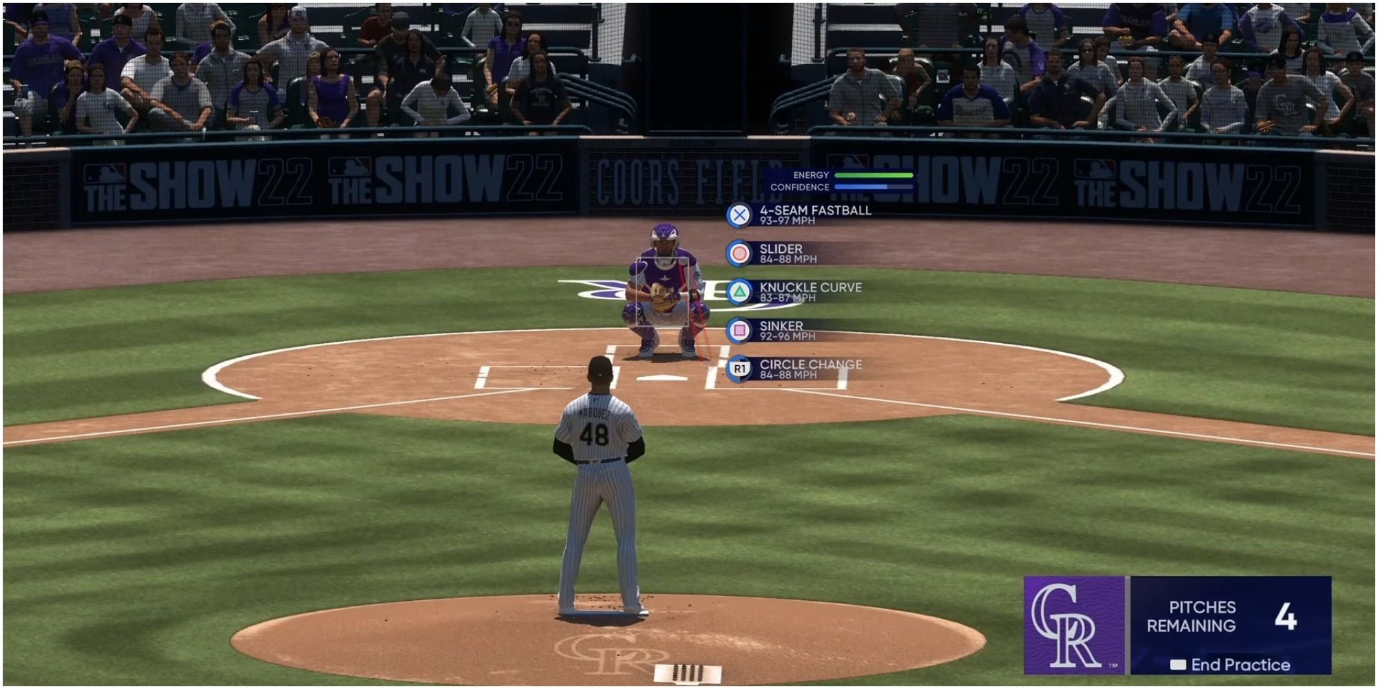 MLB The Show 22 Locating A Pitch With Classic Settings