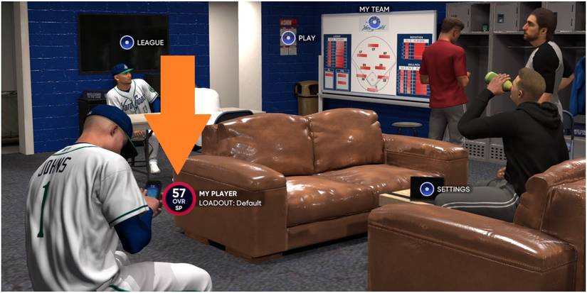 MLB The Show 22 Looking At OVR In The Clubhouse
