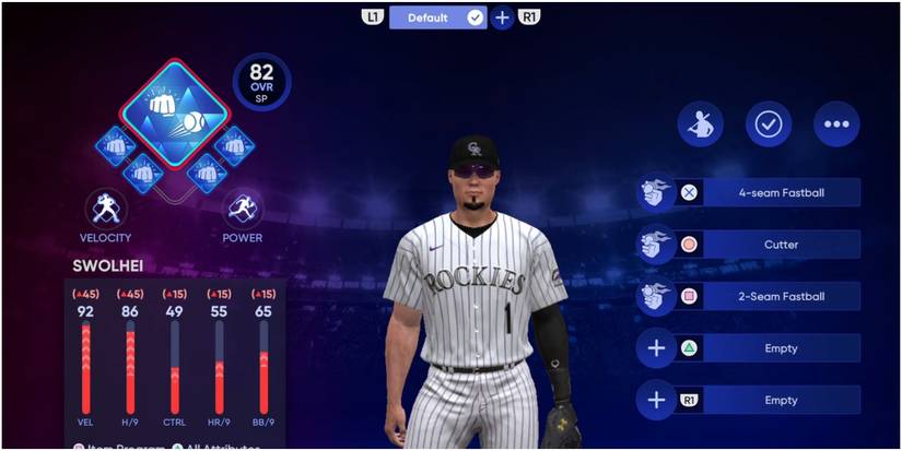 MLB The Show 22 Making A Loadout For A Starting Pitcher