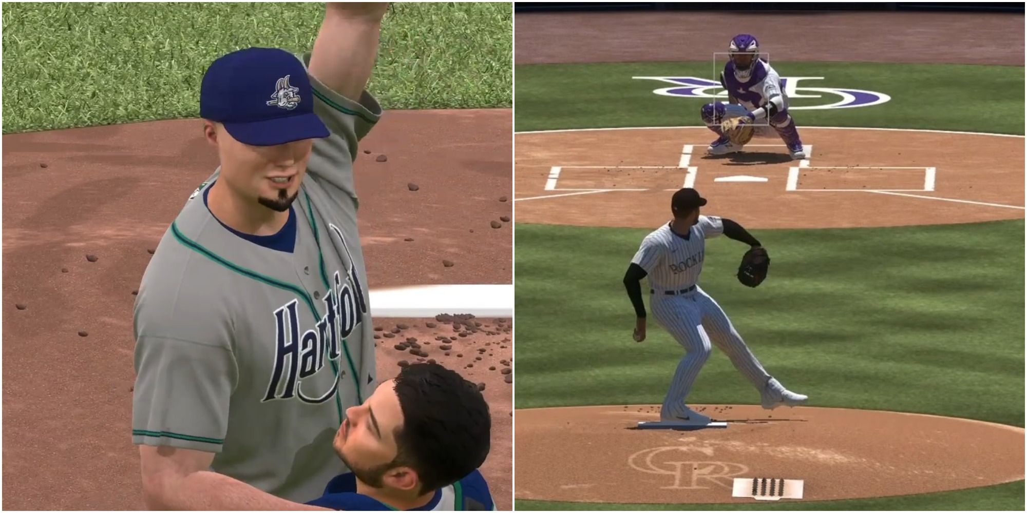 MLB The Show 22 Pitching Settings Collage