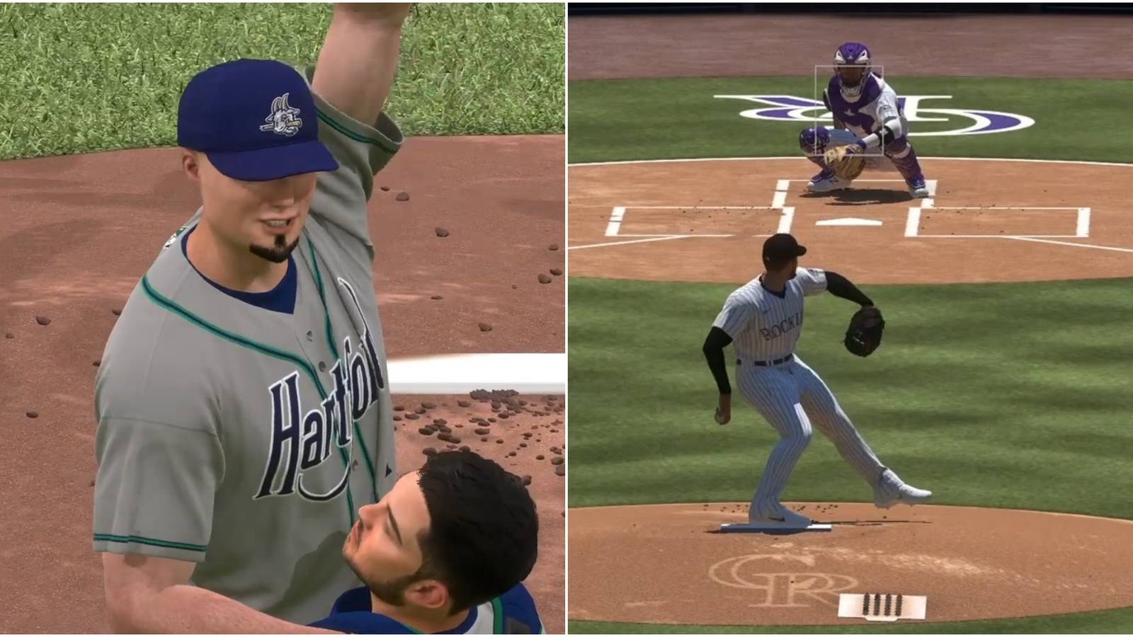 MLB The Show 22 Pitching Settings Collage