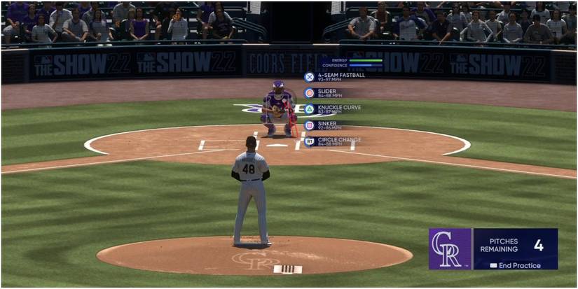 MLB The Show 22 Practicing A Pulse Pitch