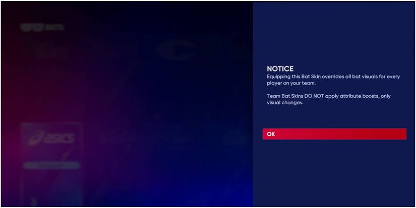 MLB The Show 22 Warning That Equipment Is Cosmetic Only In Diamond Dynasty