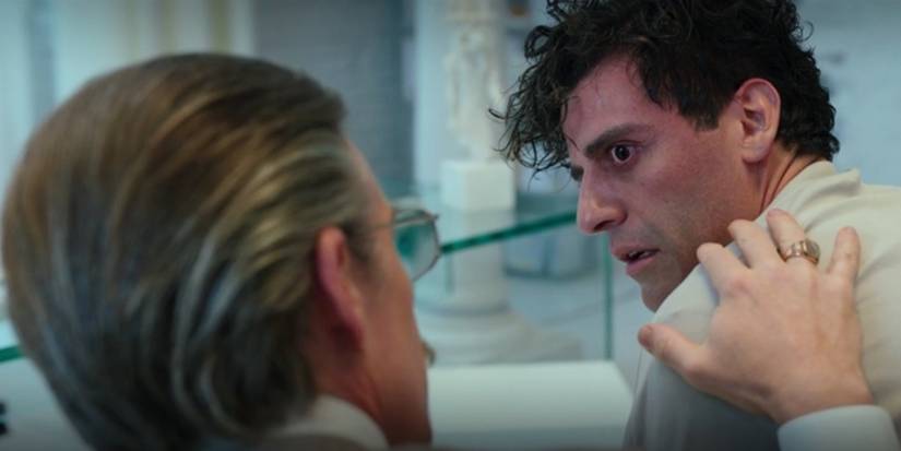 Marc Spector and Dr. Harrow in Moon Knight asylum