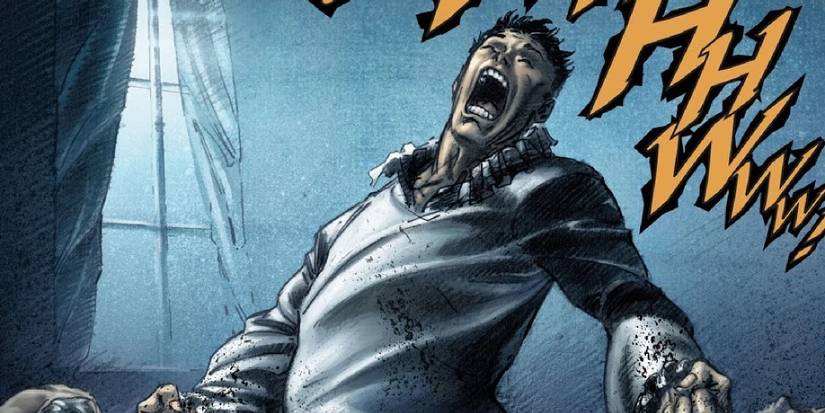 James Howlett screaming in pain from his bone claws