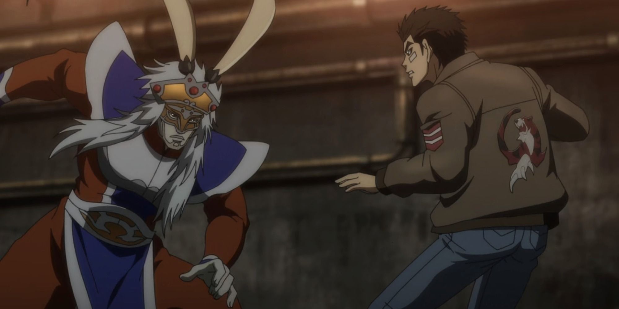 Master Baihu and Ryo Hazuki fight Shenmue anime