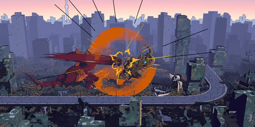 Megadon Punching foes