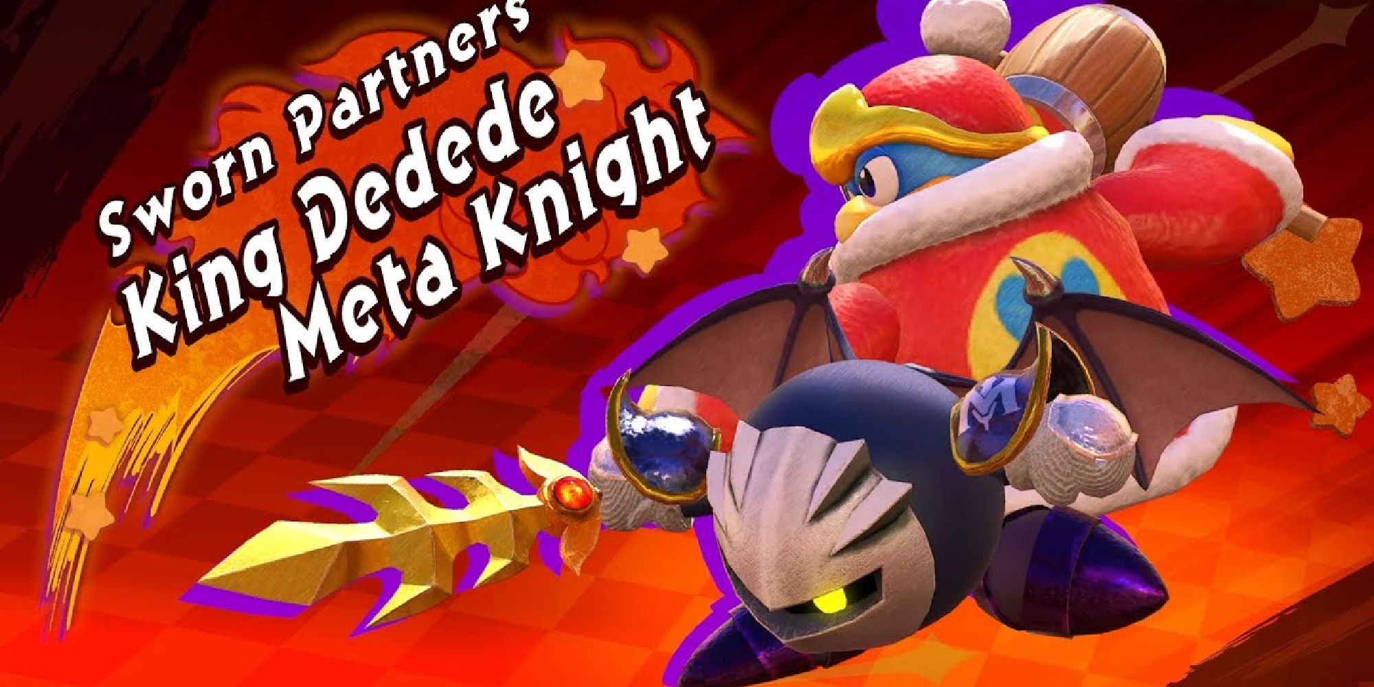 Meta Knight teamed up with King Dedede in an intro from Kirby Fighters 2