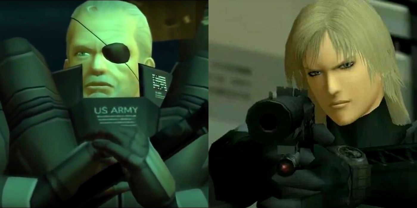 Metal Gear Solid 2 Solidus Snake And Raiden