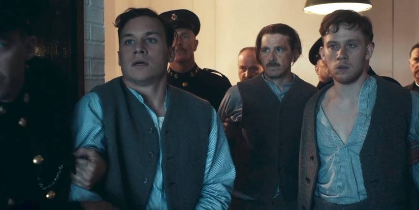 Michael, Arthur, and John in Peaky Blinders