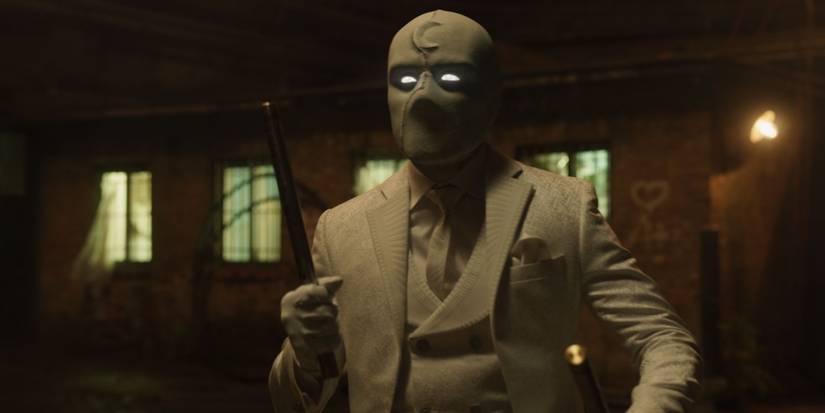 Moon Knight wearing a suit in Moon Knight