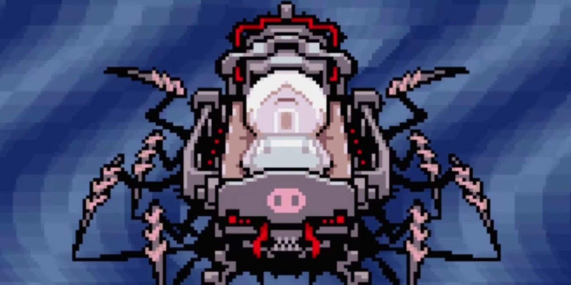 Porky in battle in the Absolutely Safe Capsule in Mother 3