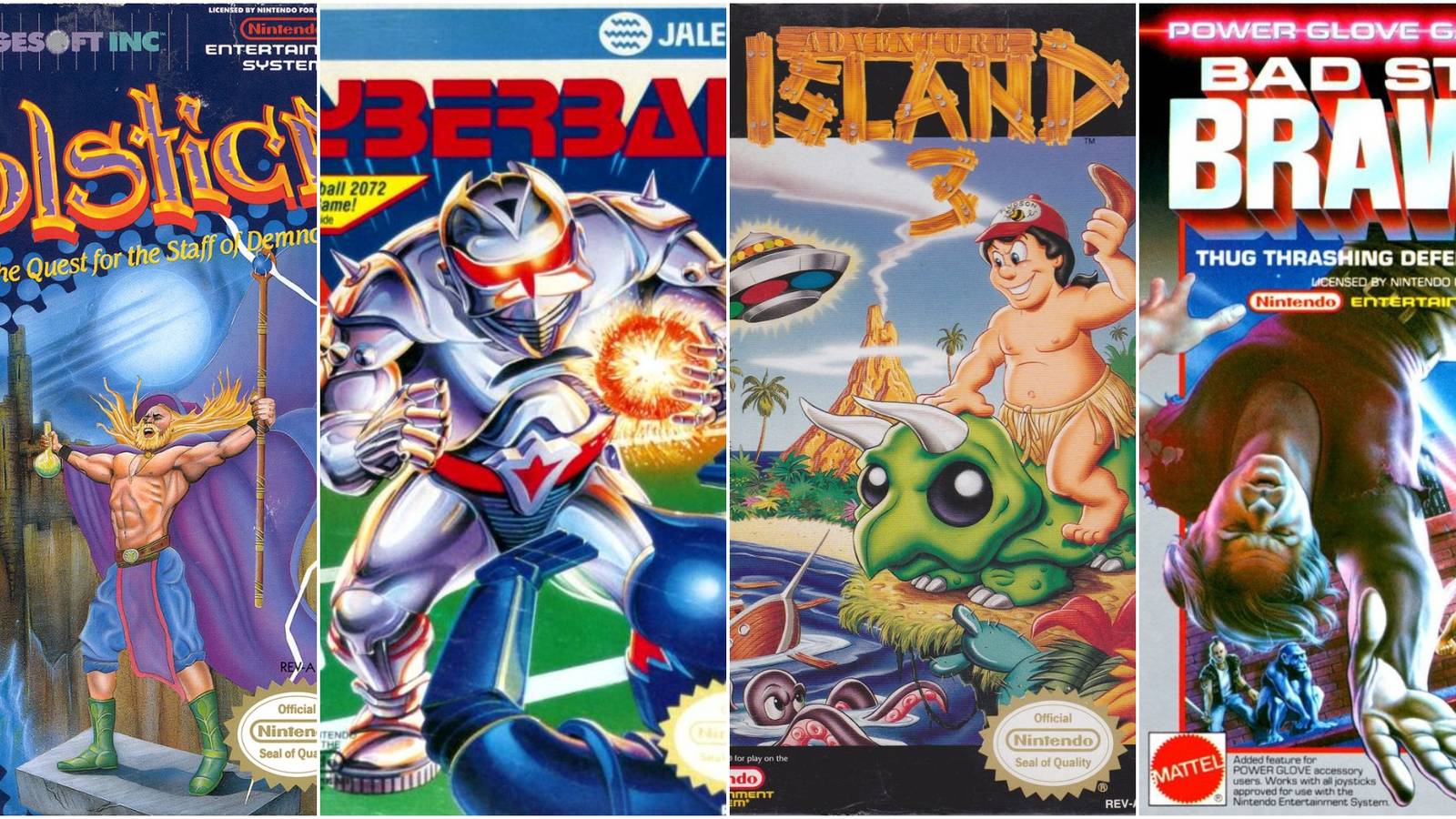 NES box art covers title image