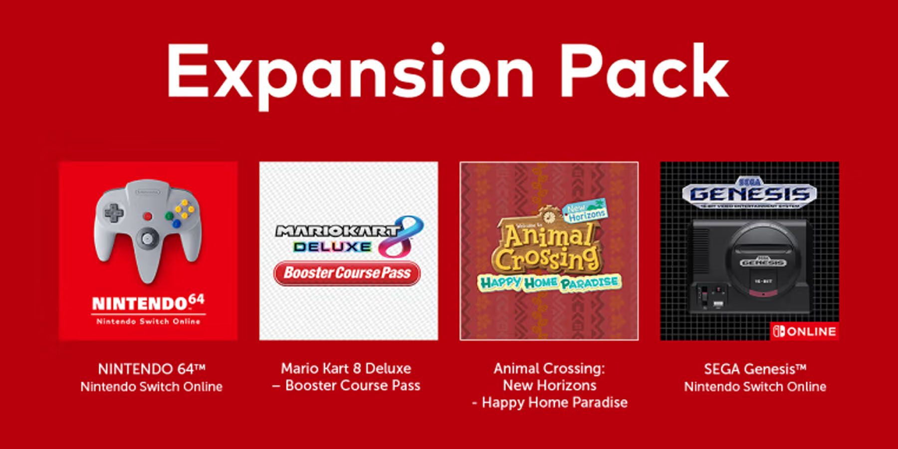 Nintendo Switch Online + Expansion Pack: Price and game list