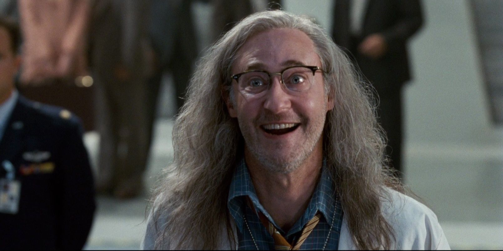 Independence Day's Dr. Brackish Okun in Area 51.