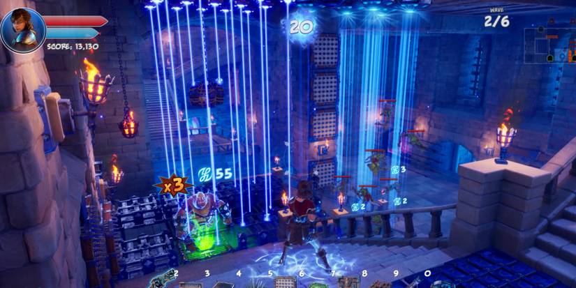 Orcs Must Die 3 - Firing from a staircase