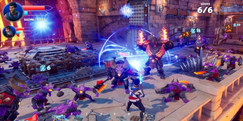 Orcs Must Die 3 - Fighting purple orcs