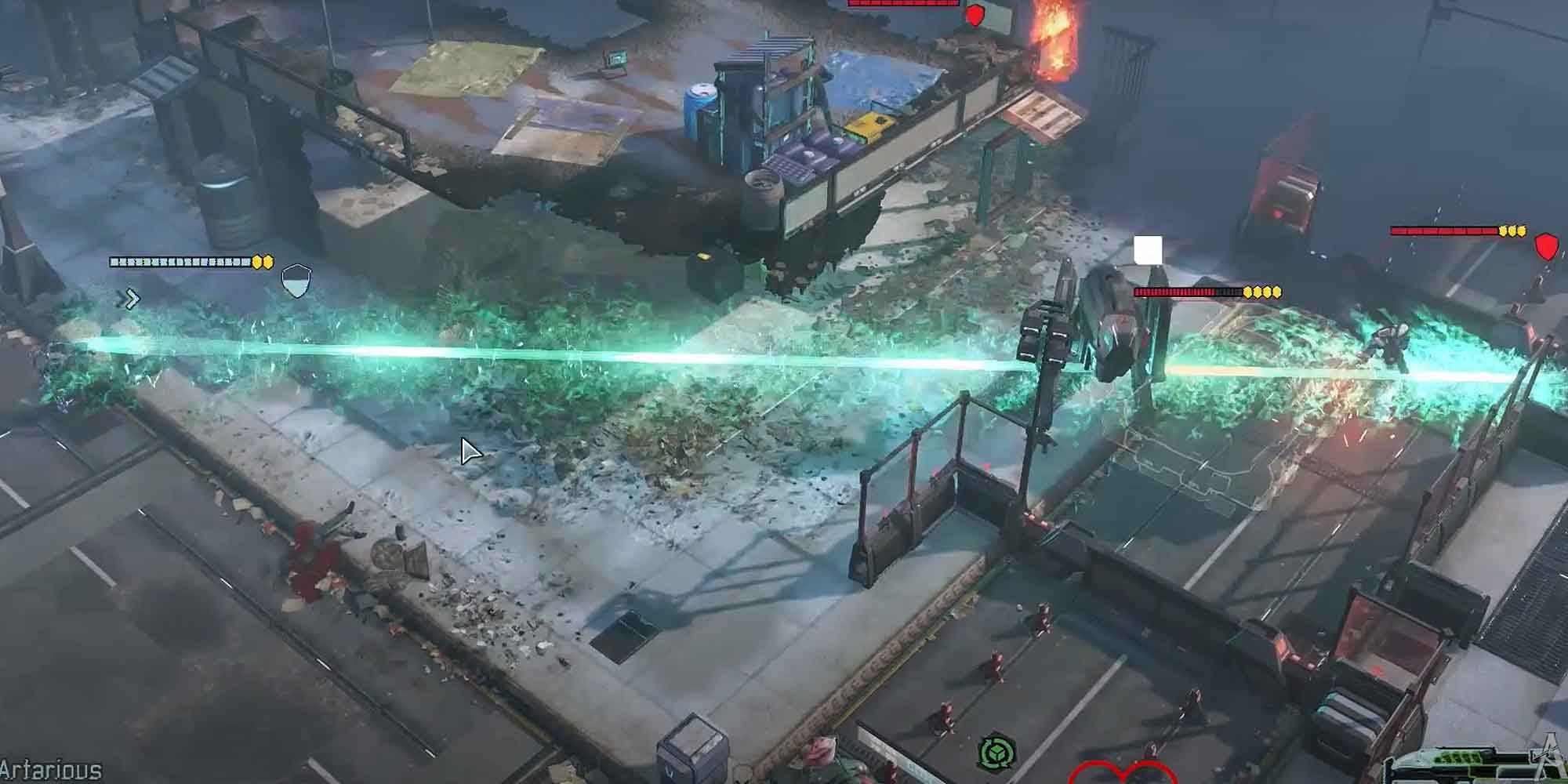 Hitting a Sectopod with a Plasma Blaster in Xcom 2