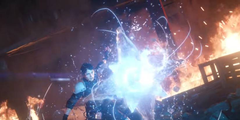 Player casting a spell