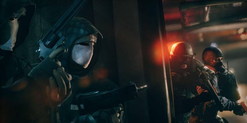 Rainbow Six Siege Players from the safety of cover