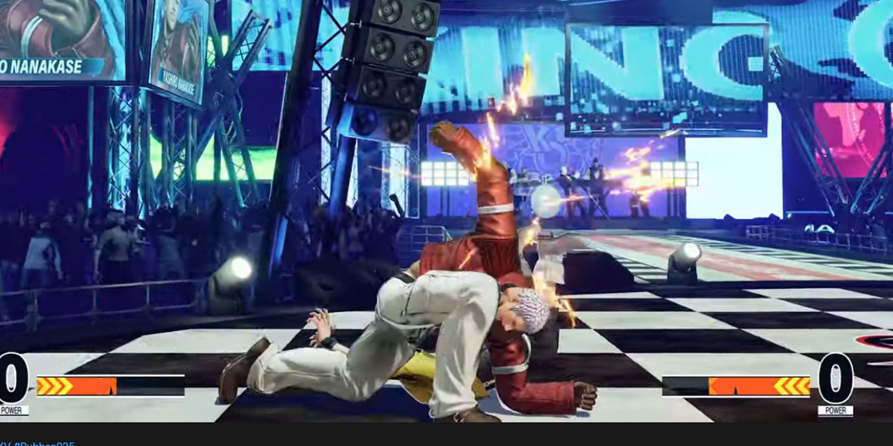 Pulling off a throw in KOF15