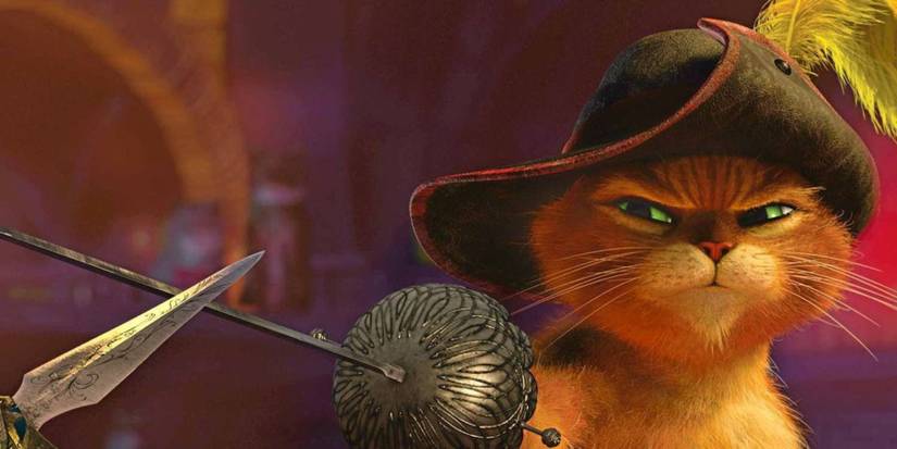 Puss In Boots with his sword