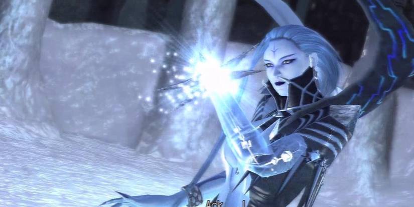 Queen of Ice casting a spell